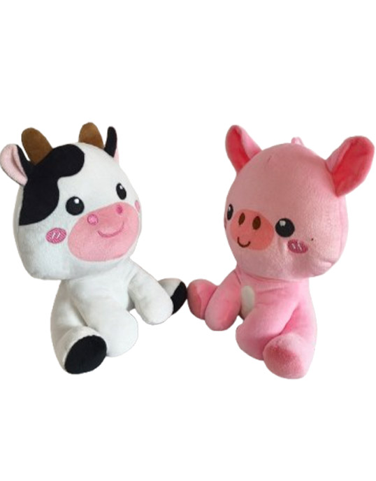 Farm Animal Plush Toy-Cow & Pig1