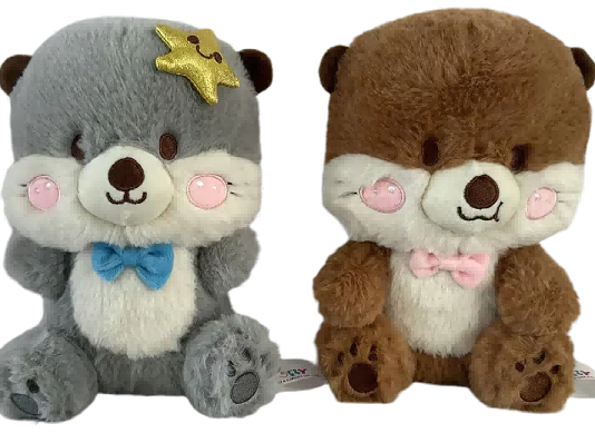 Kawaii Otter Stuffed Animal with Accessories