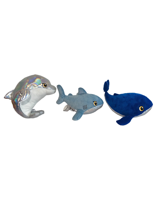 Ocean Spark Marine Plush Set, iridescent shiny stuffed sea animal (2)_25